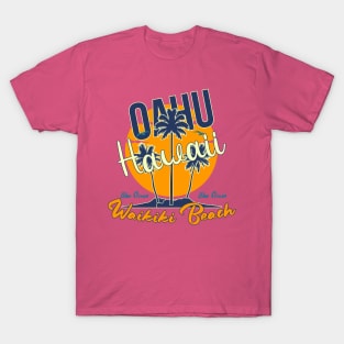 Oahu Hawaii Waikiki Beach T-Shirt